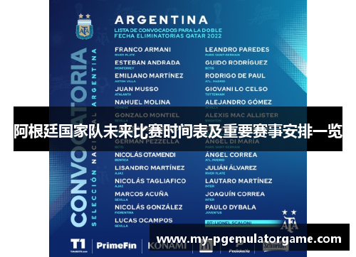 阿根廷国家队未来比赛时间表及重要赛事安排一览